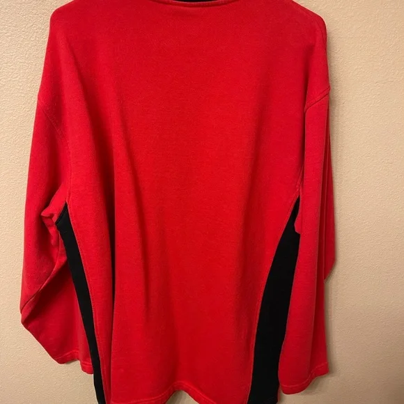 NFL Tampa Bay Buccaneers Red V-Neck Sweater - Picture 3 of 3